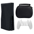Rainforest Accessories - Accessories Kit For Playstation 5 Includes Controller Carrying Case, Dust Cover, & Controller Skin - Multi