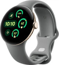 Google - Pixel Watch 3 (41mm) Smartwatch with Rose Quartz Band - LTE - Polished Silver - (2024)