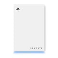 Seagate - Game Drive for PlayStation Consoles 2TB External USB 3.2 Gen 1 Portable Hard Drive with Blue LED Lighting - White