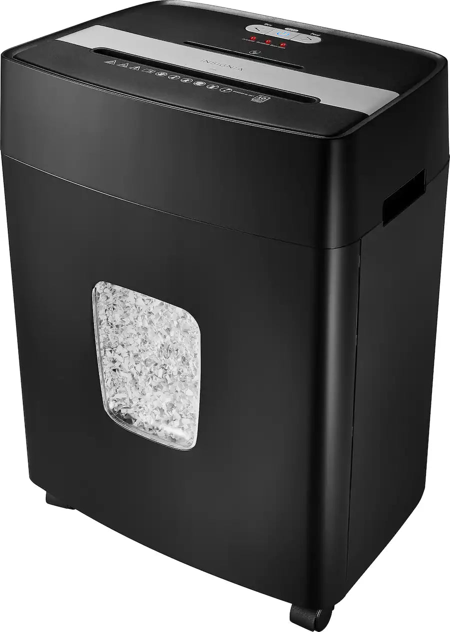 Insignia™ - 10-Sheet Microcut Shredder - Black