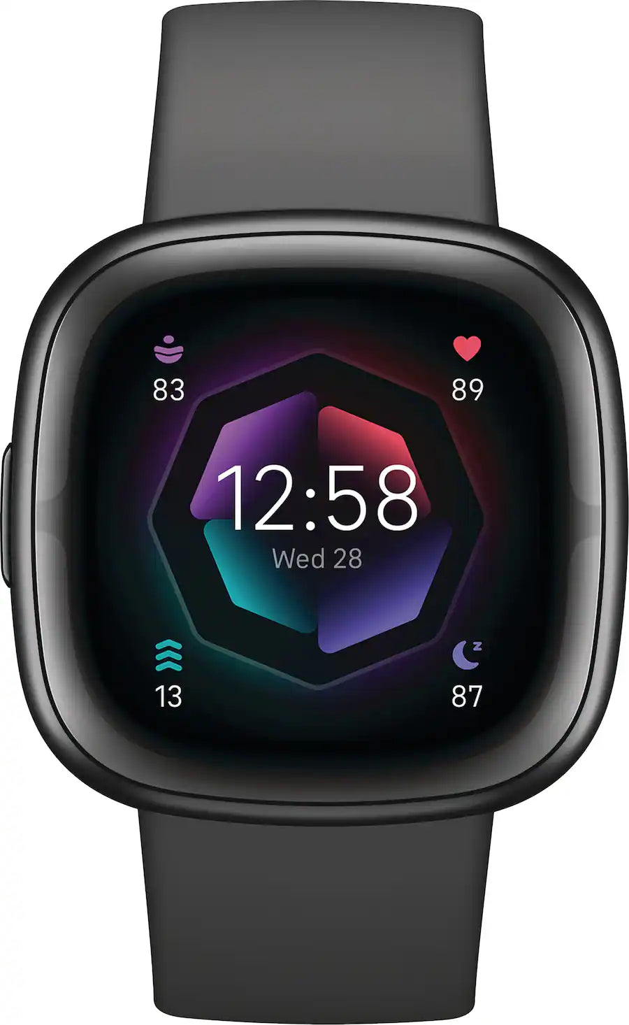 Google - Fitbit Sense 2 Advanced Health Smartwatch - Works with Android and iOS - Graphite - (2022)