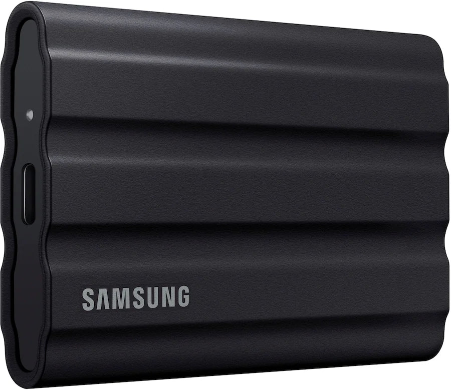 Samsung - Geek Squad Certified Refurbished T7 Shield 2TB External USB 3.2 Gen 2 Rugged SSD IP65 Water Resistant - Black