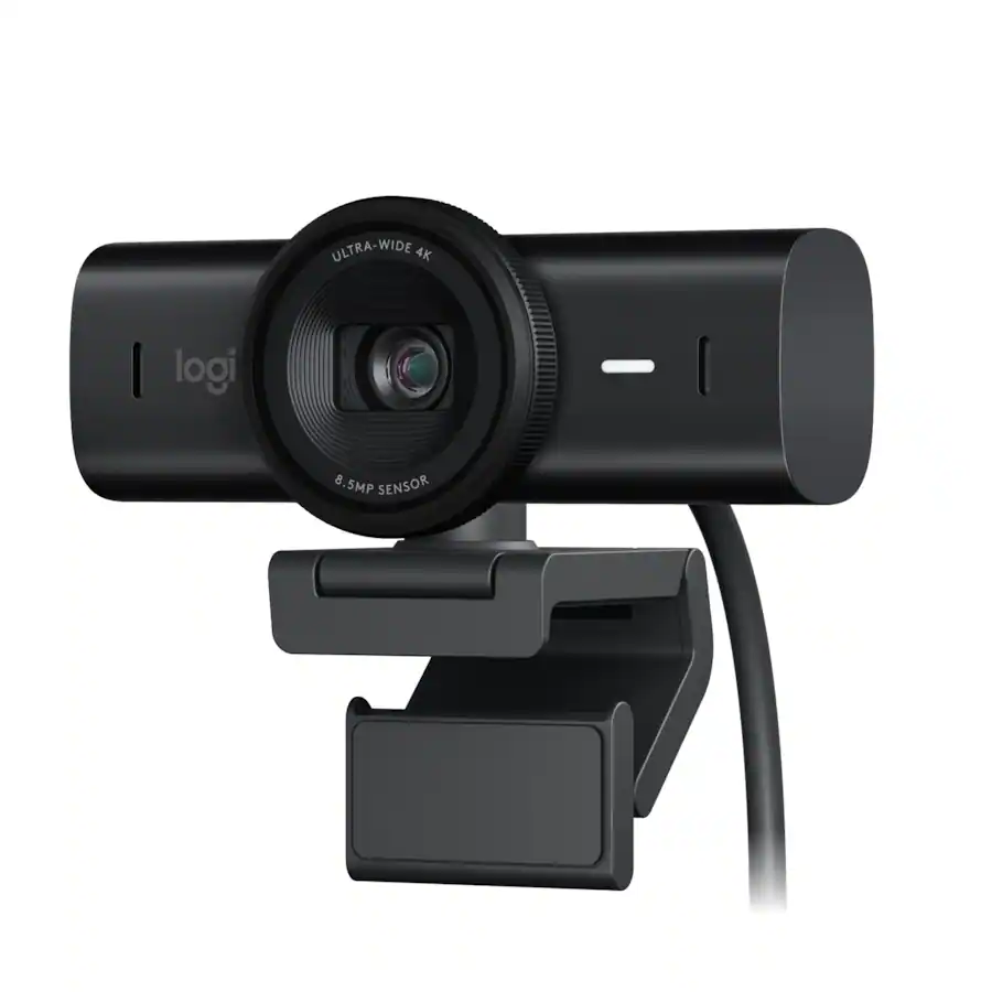 Logitech - MX Brio Ultra HD 4K Video Conference, Gaming and Streaming Webcam - Black