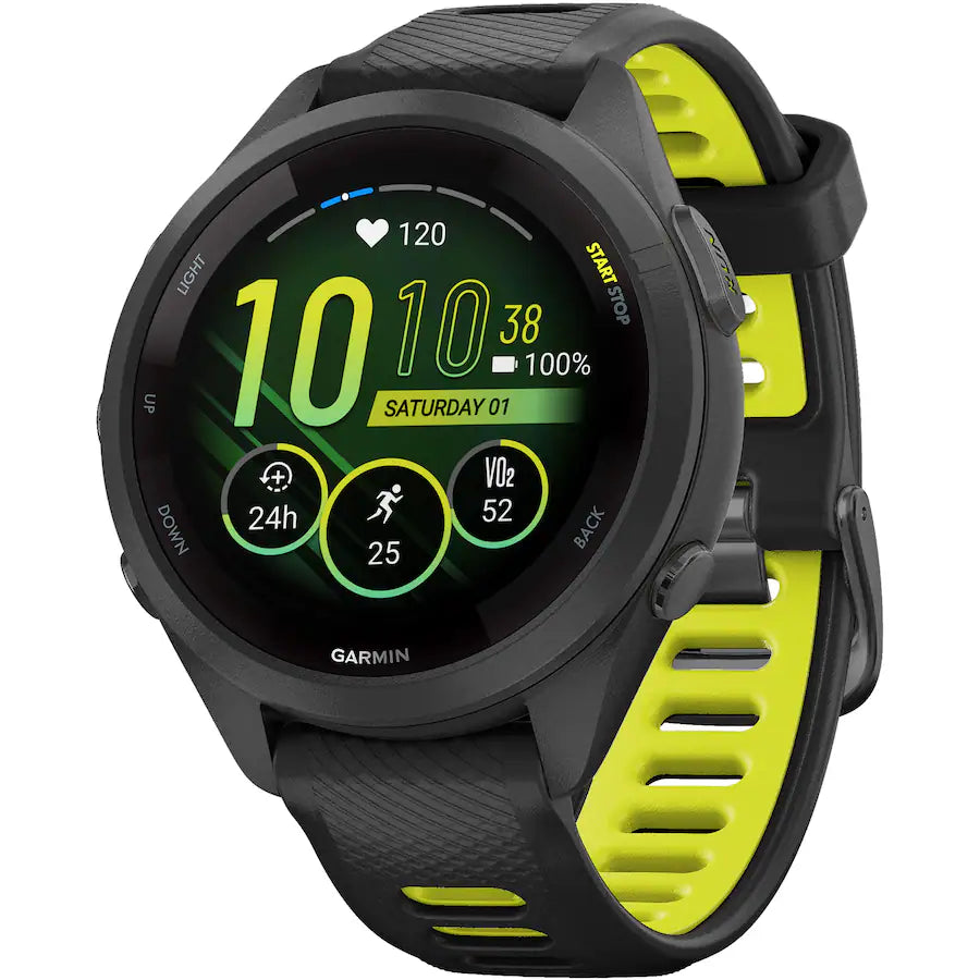 Garmin - Forerunner 265S GPS Smartwatch 42 mm Fiber-reinforced polymer - Black - (2023
