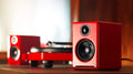 Audioengine - A2+ Next Gen Home Music System w/ Bluetooth aptX-HD - Red