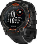 Garmin - Instinct 3 Solar GPS Smartwatch 45 mm Fiber-reinforced Polymer - Black with Black Band - (2025)